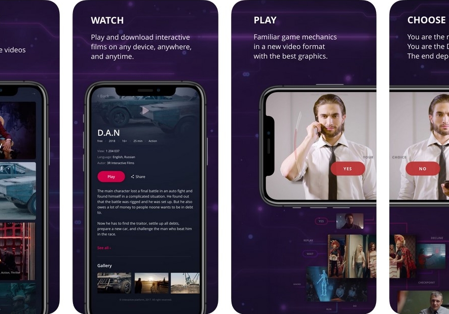 Стартап Interactive Platform запустил приложение для просмотра интерактивного кино