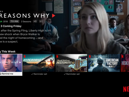 В приложение Netflix для смарт-ТВ добавлен раздел анонсов